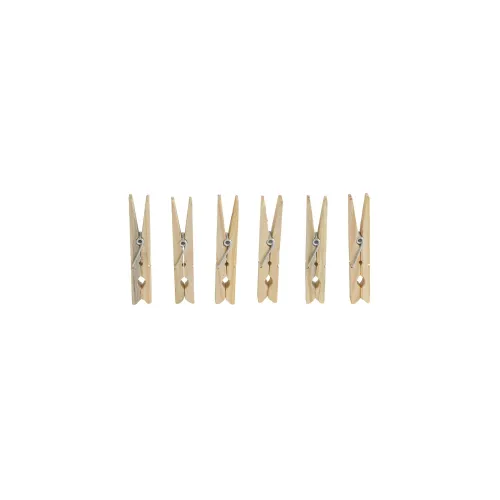 Houten wasknijpers 48 stuks 